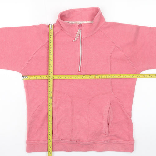 Regatta Women’s Pink 1/4 Zip Fleece Sweatshirt Size 10 S
