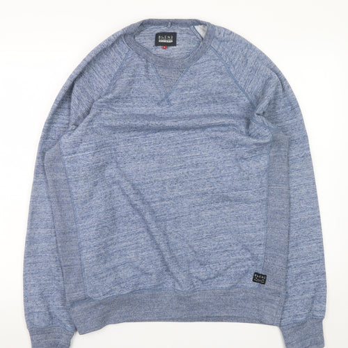 Blend Men’s Blue XL Pullover Crew Neck Long Sleeve Sweatshirt