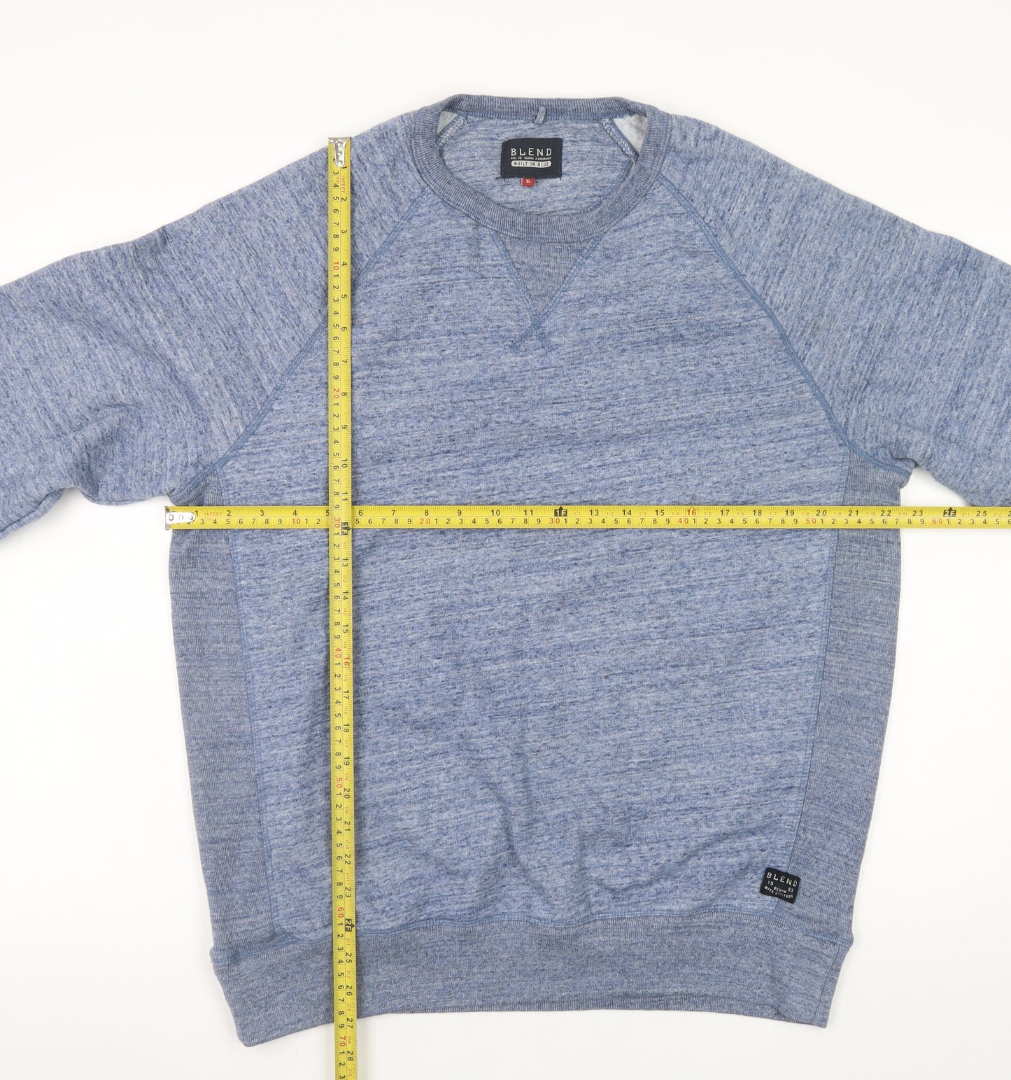 Blend Men’s Blue XL Pullover Crew Neck Long Sleeve Sweatshirt