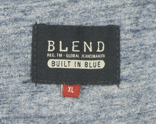 Blend Men’s Blue XL Pullover Crew Neck Long Sleeve Sweatshirt