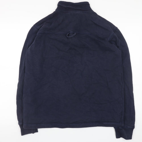 Maine Men's Blue 2XL 1/4 Zip Mock Neck Pullover Sweatshirt