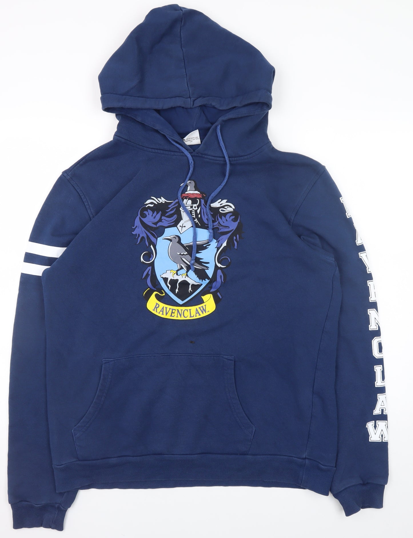 Harry Potter Men Blue Ravenclaw Pullover Hoodie Size L Cotton