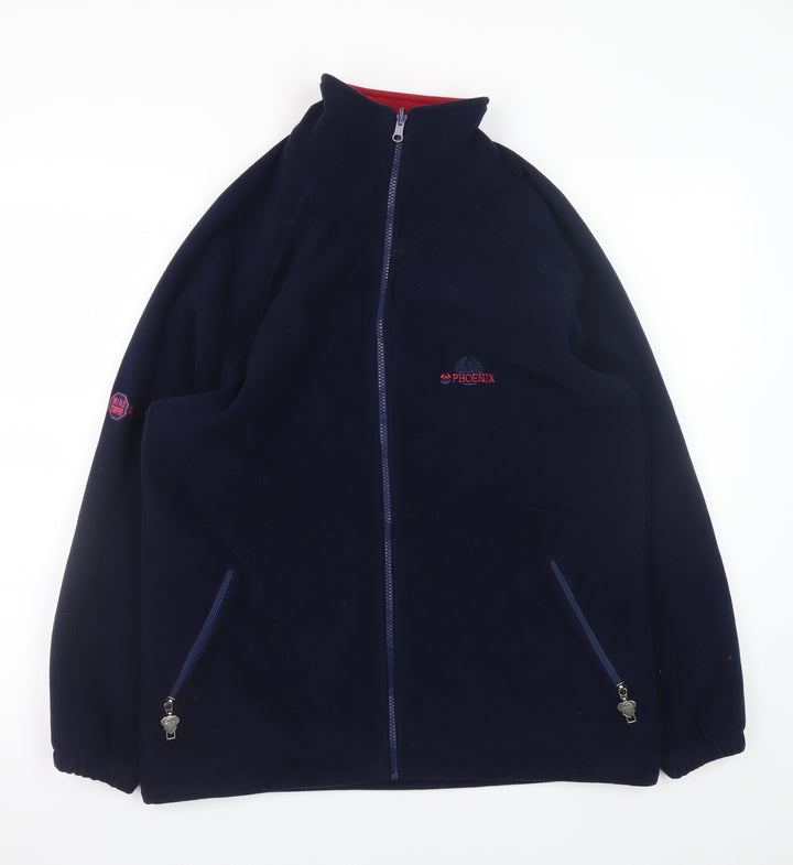 Phoenix Men's Blue Fleece Jacket Size S Regular Fit Full Zip Outdoor