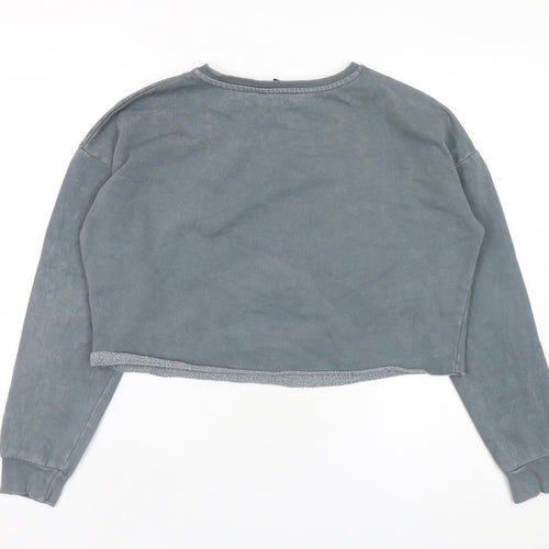 Harry Potter Girls Grey Pullover Sweatshirt 12-13 Years Hogwarts Graphic Print