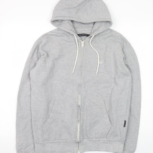 French Connection Mens Grey Full Zip Hoodie Size M