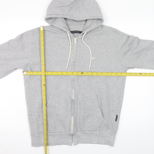 French Connection Mens Grey Full Zip Hoodie Size M