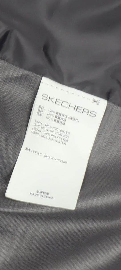 Skechers Men's Black XL Performance Mid-Length Softshell Coat