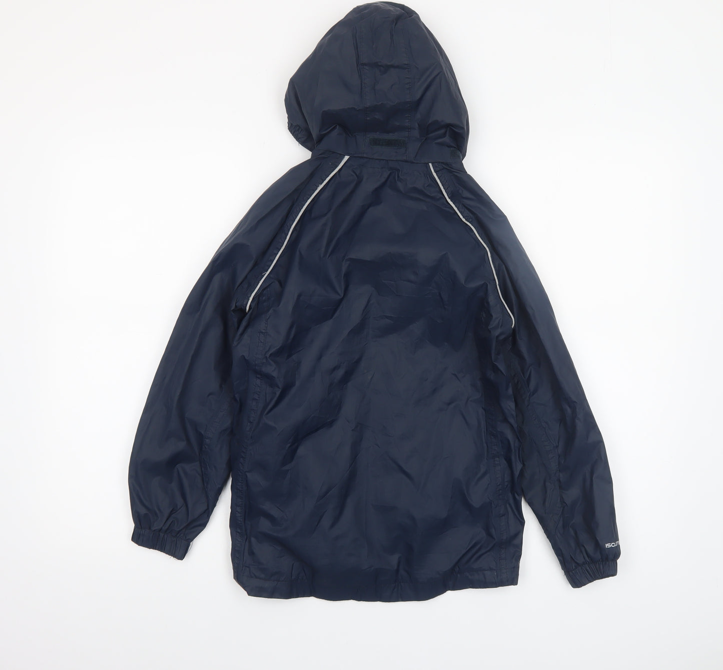 Regatta Boys Blue Waterproof Hooded Rain Coat Jacket 9-10 Years