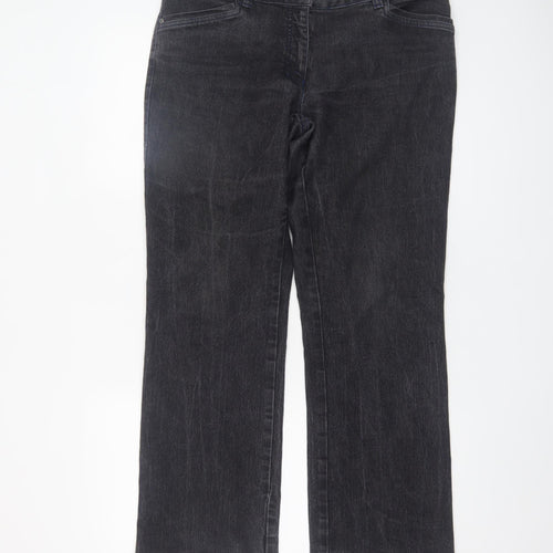 Cecil Classics Women's Black Straight Jeans Size 10 Regular Fit