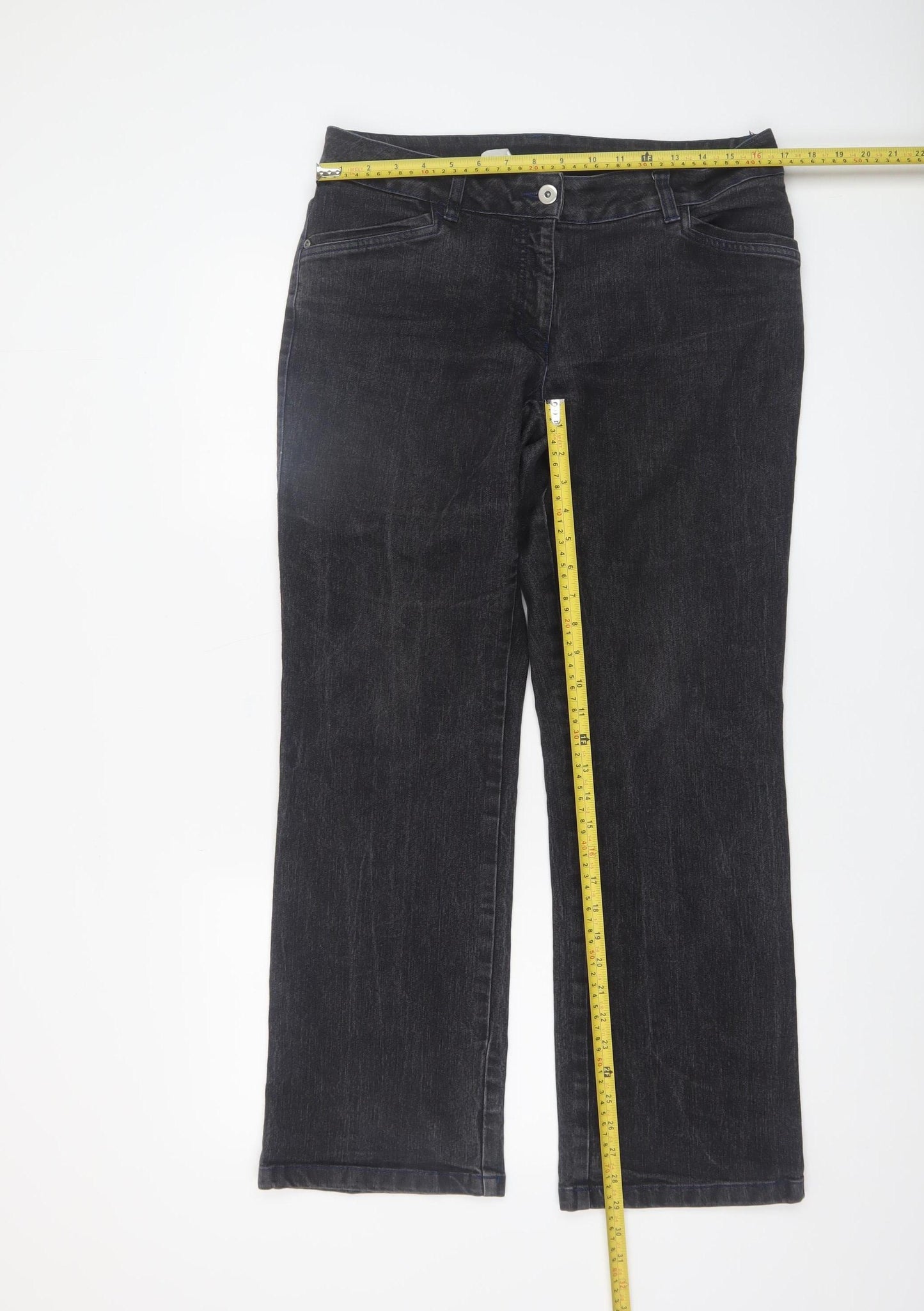 Cecil Classics Women's Black Straight Jeans Size 10 Regular Fit