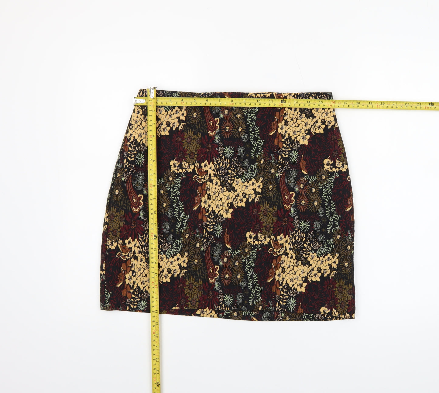 Dorothy Perkins Womens Multicoloured Floral Short Pencil Skirt Size 12