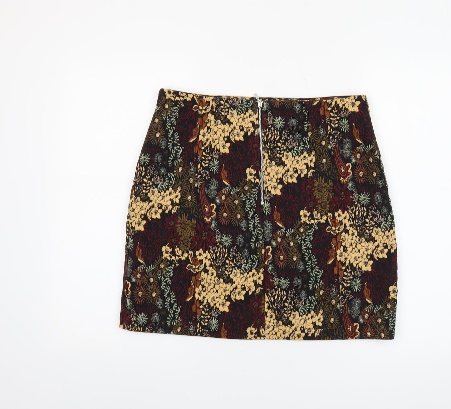 Dorothy Perkins Womens Multicoloured Floral Short Pencil Skirt Size 12