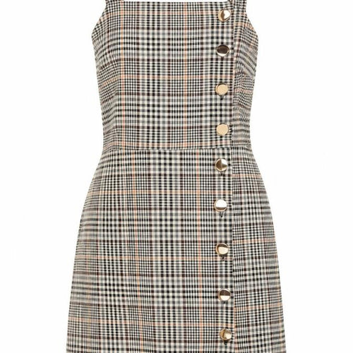 Miss Selfridge Women’s Multicoloured Check Pinafore Dress UK 8