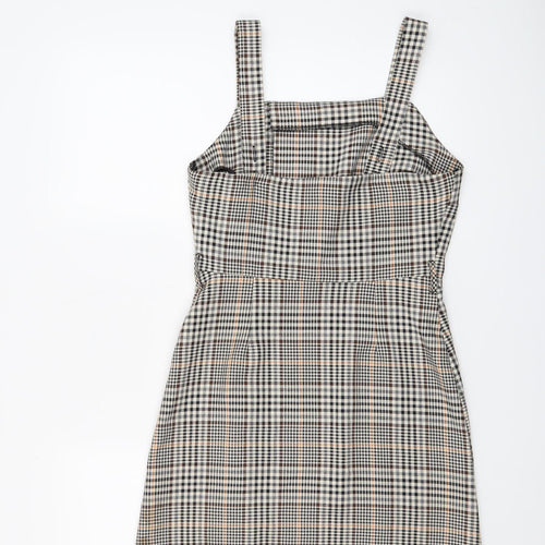 Miss Selfridge Women’s Multicoloured Check Pinafore Dress UK 8