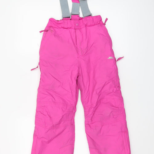 Trespass Girls Pink Waterproof Snow Pants 5-6 Years Winter TP50