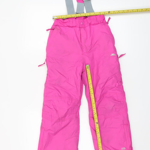 Trespass Girls Pink Waterproof Snow Pants 5-6 Years Winter TP50