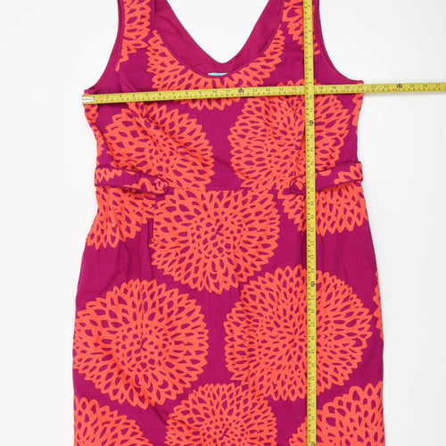 Boden Women’s Pink Floral Sleeveless Sheath Dress Size 12