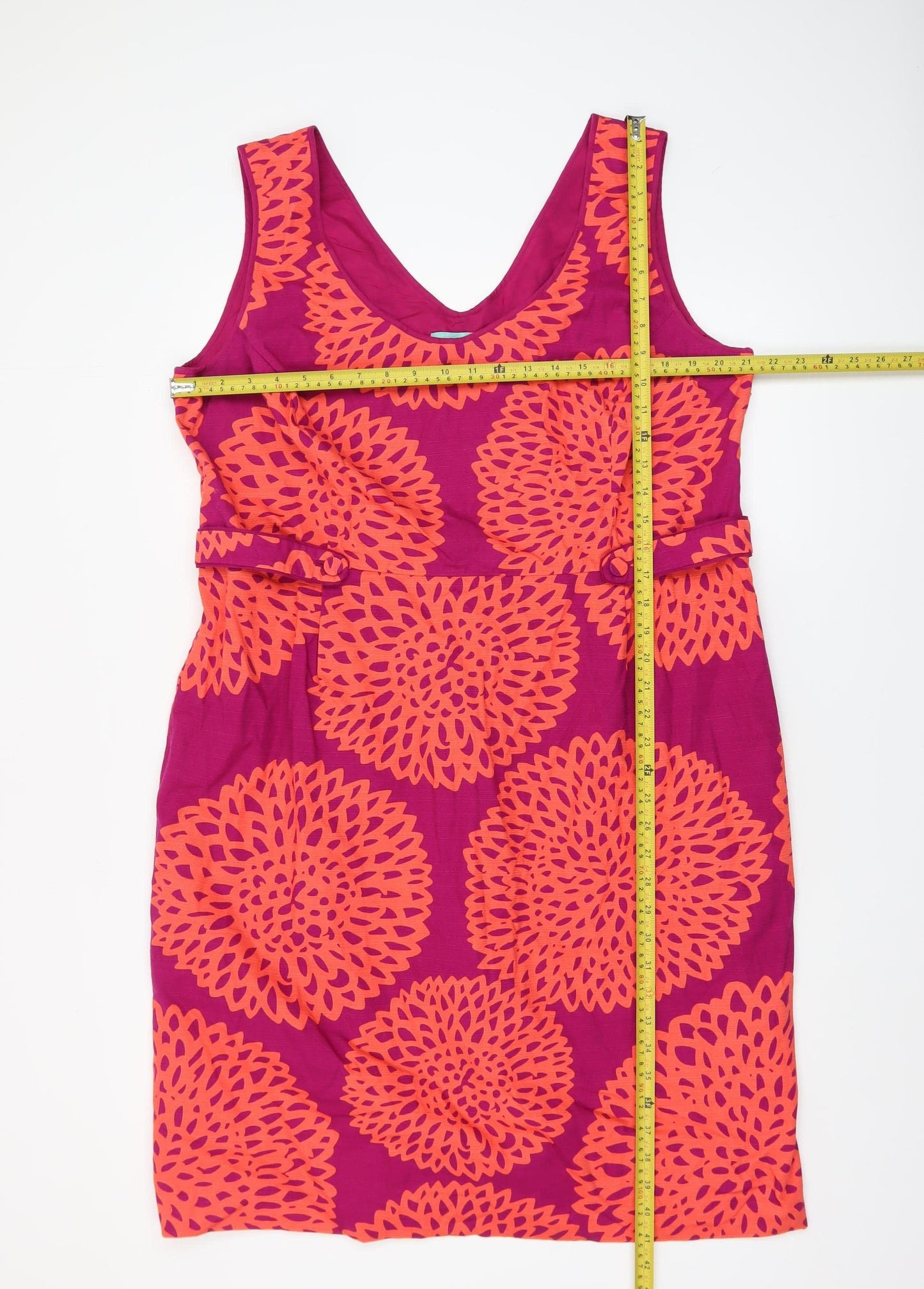 Boden Women’s Pink Floral Sleeveless Sheath Dress Size 12