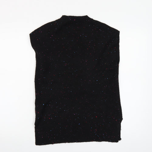 Marks and Spencer Women’s Black Speckled Sleeveless Pullover Jumper XS