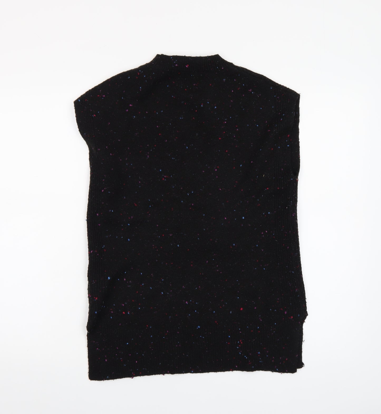 Marks and Spencer Women’s Black Speckled Sleeveless Pullover Jumper XS