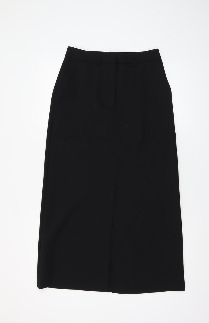 Marks and Spencer Women's Black Size 8 Midi Pencil Skirt