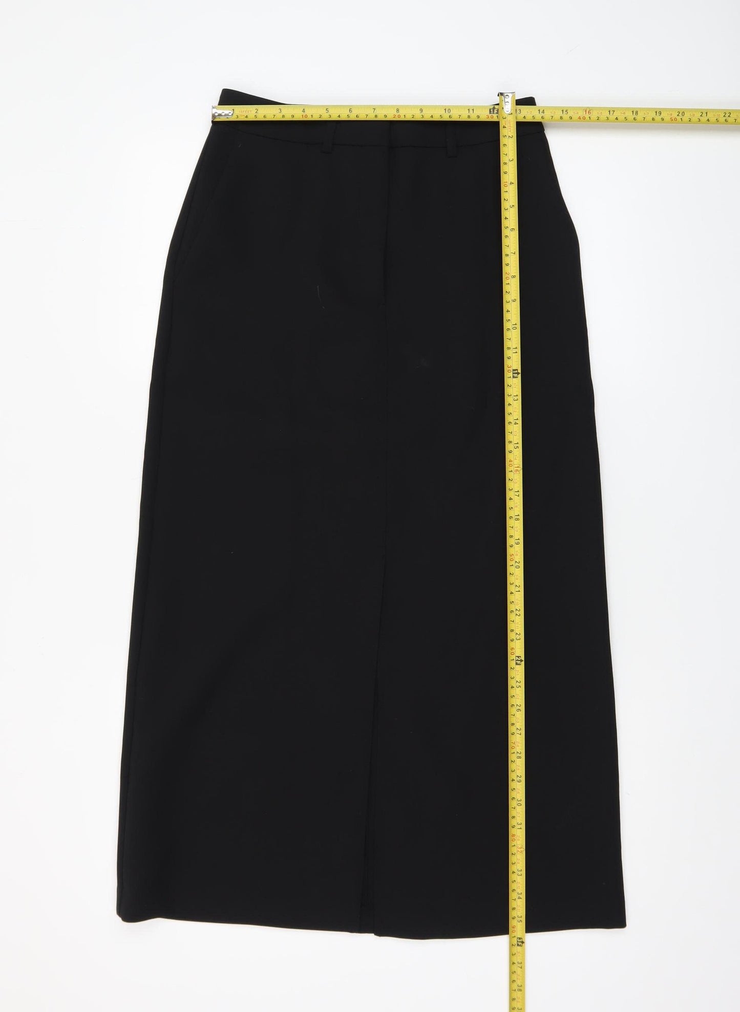 Marks and Spencer Women's Black Size 8 Midi Pencil Skirt