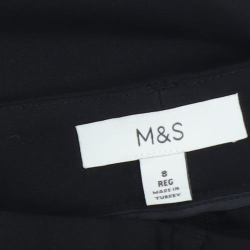 Marks and Spencer Women's Black Size 8 Midi Pencil Skirt