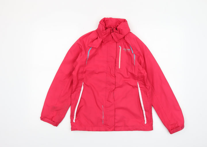 Regatta Girls Pink Waterproof Hooded Rain Coat Jacket 9-10 Years