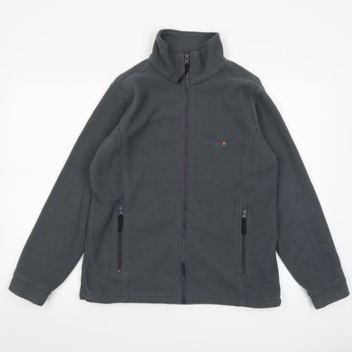 Regatta Womens Grey Fleece Full Zip Outdoor Jacket Size 12 M
