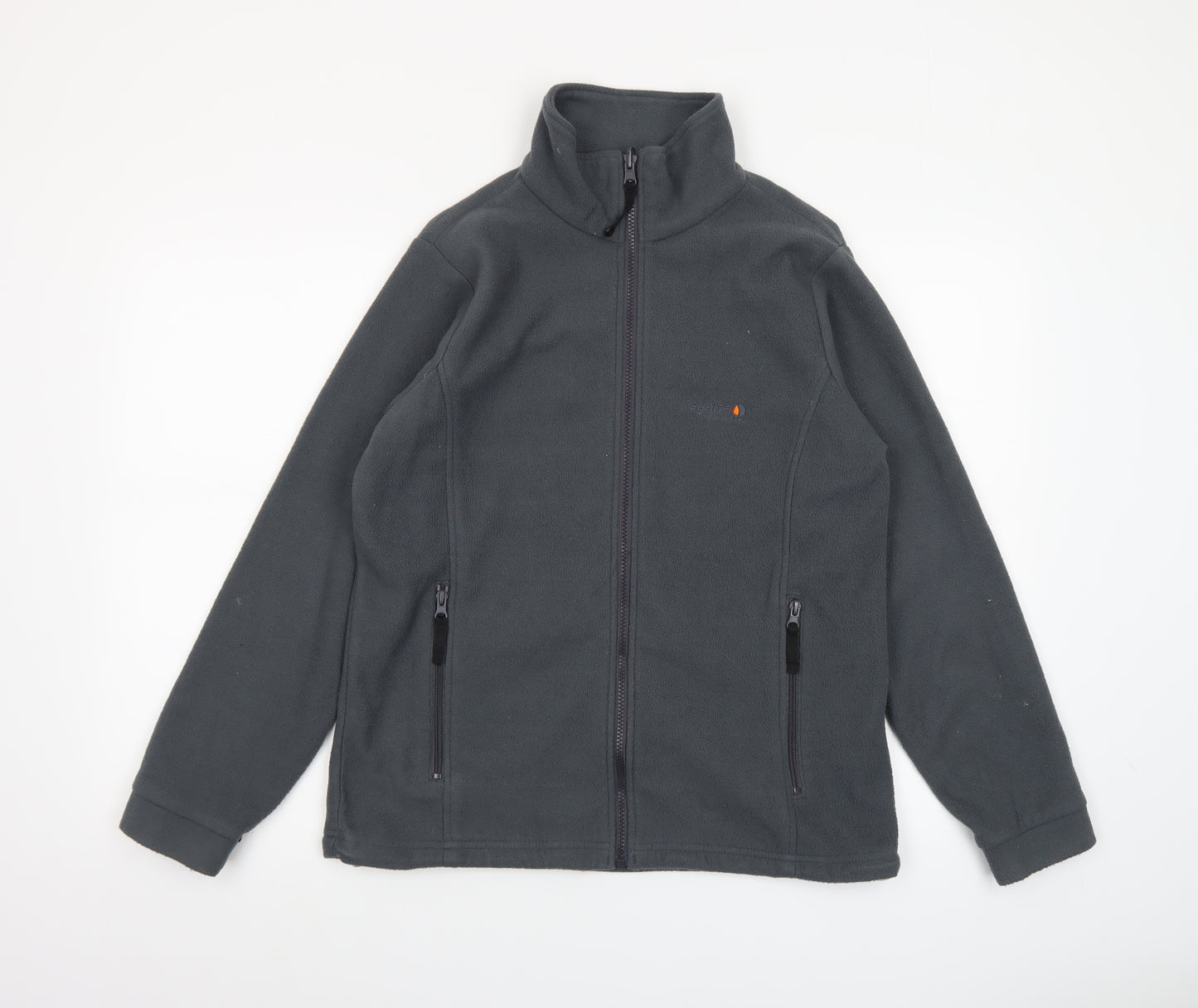 Regatta Womens Grey Fleece Full Zip Outdoor Jacket Size 12 M