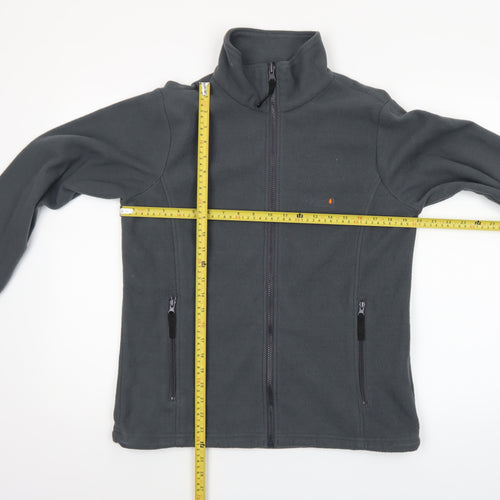 Regatta Womens Grey Fleece Full Zip Outdoor Jacket Size 12 M