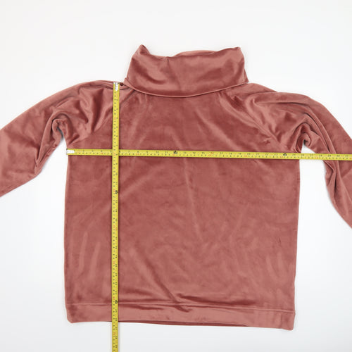 Cotton Traders Women’s Vintage Rose Velour Cowl Neck Sweatshirt UK 24