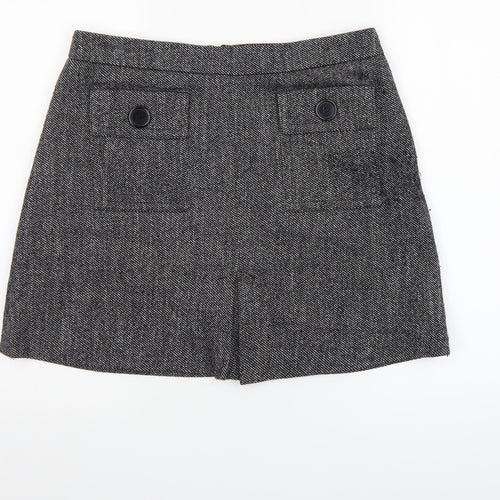 Next Women Grey Tweed Short Pencil Skirt Size 12 Workwear