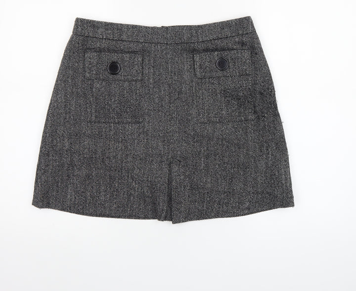 Next Women Grey Tweed Short Pencil Skirt Size 12 Workwear