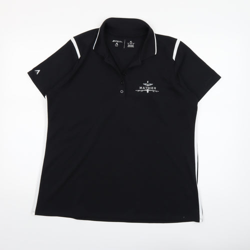 Antigua Men's Black XL Golf Polo Shirt Lightweight Moisture Wicking