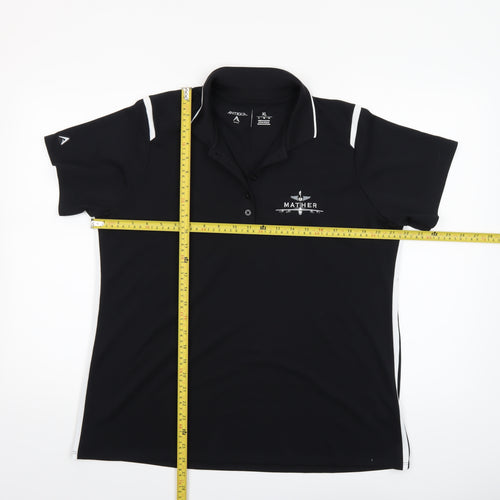 Antigua Men's Black XL Golf Polo Shirt Lightweight Moisture Wicking