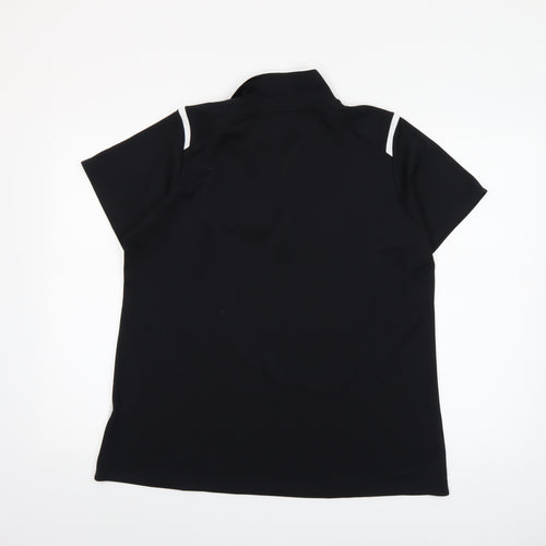 Antigua Men's Black XL Golf Polo Shirt Lightweight Moisture Wicking