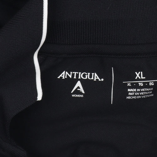 Antigua Men's Black XL Golf Polo Shirt Lightweight Moisture Wicking