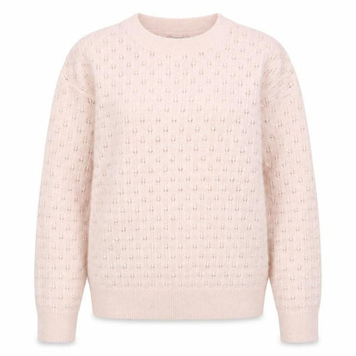 Mango Women’s Ivory Open-Knit Pullover Jumper Size L