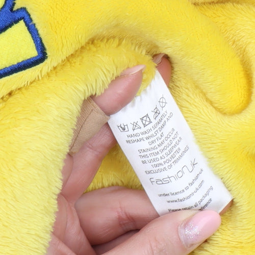 Fashion UK Boys Pokémon Pikachu Yellow Hooded Fleece Robe One Size