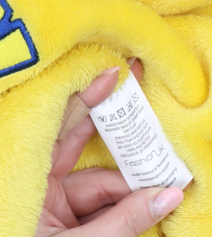 Fashion UK Boys Pokémon Pikachu Yellow Hooded Fleece Robe One Size