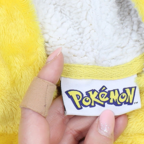 Fashion UK Boys Pokémon Pikachu Yellow Hooded Fleece Robe One Size