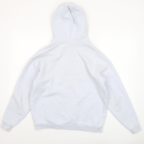 Slazenger Women's White Pullover Hoodie UK 8 Cotton Blend Tennis Print