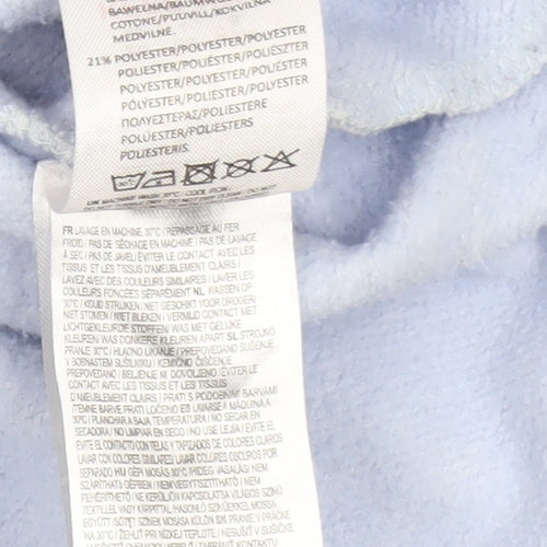 Slazenger Women's White Pullover Hoodie UK 8 Cotton Blend Tennis Print