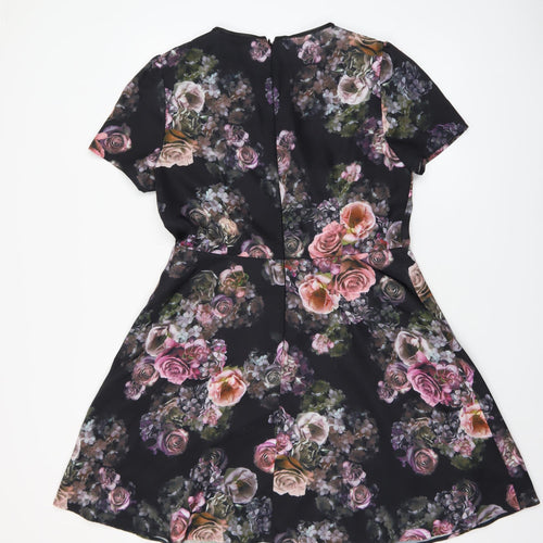 Oasis Women’s Multicoloured Floral Lace A-Line Dress Size 14