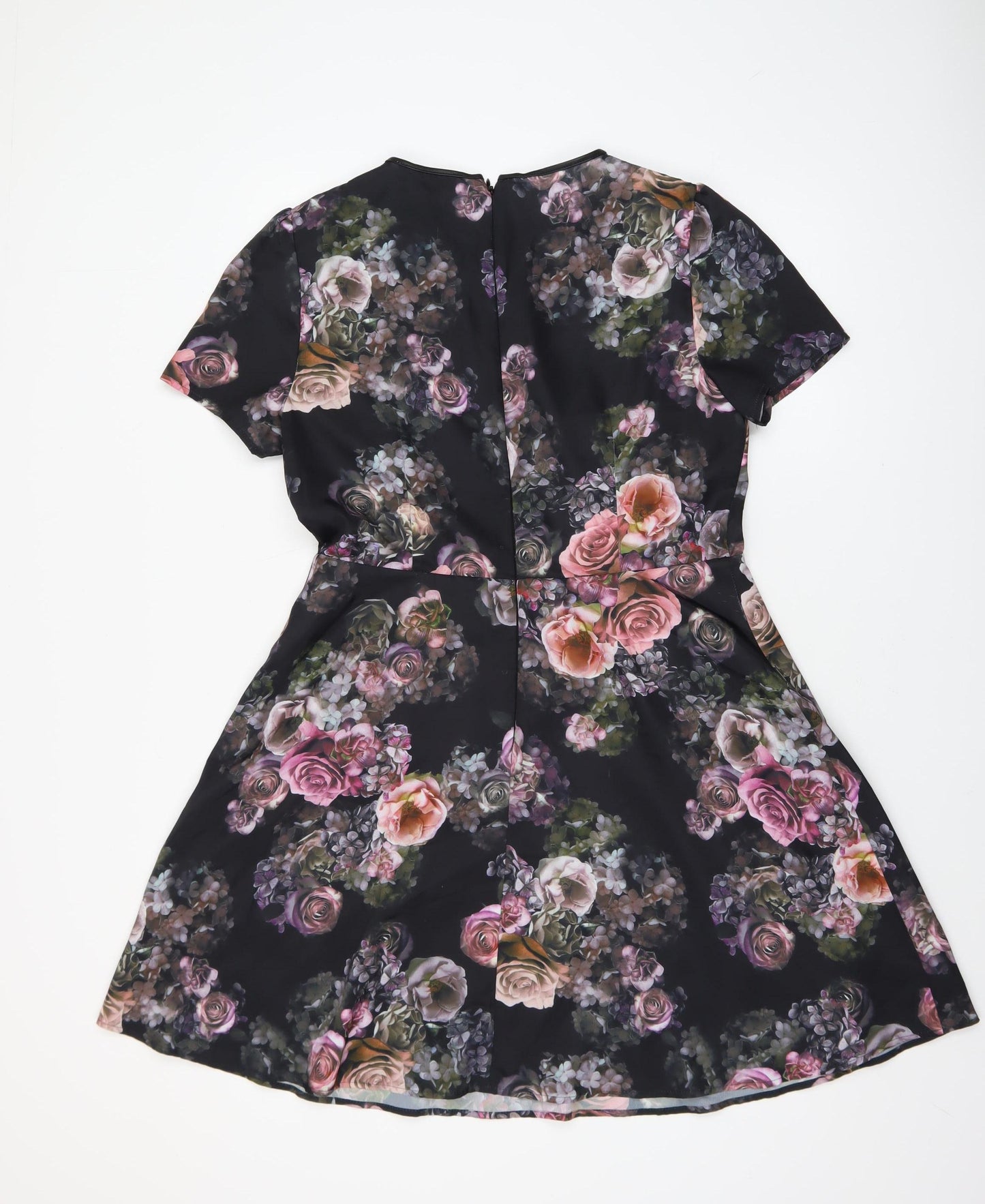 Oasis Women’s Multicoloured Floral Lace A-Line Dress Size 14