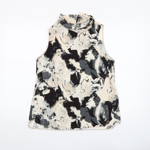 Coast Women’s Multicoloured Floral High Neck Sleeveless Tunic Blouse UK 12