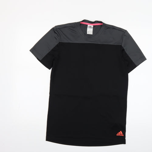 Adidas Men's Black Small Athletic Short Sleeve Crew Neck T-Shirt