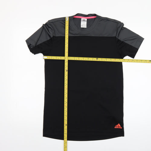 Adidas Men's Black Small Athletic Short Sleeve Crew Neck T-Shirt