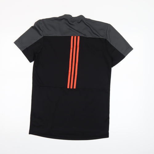 Adidas Men's Black Small Athletic Short Sleeve Crew Neck T-Shirt